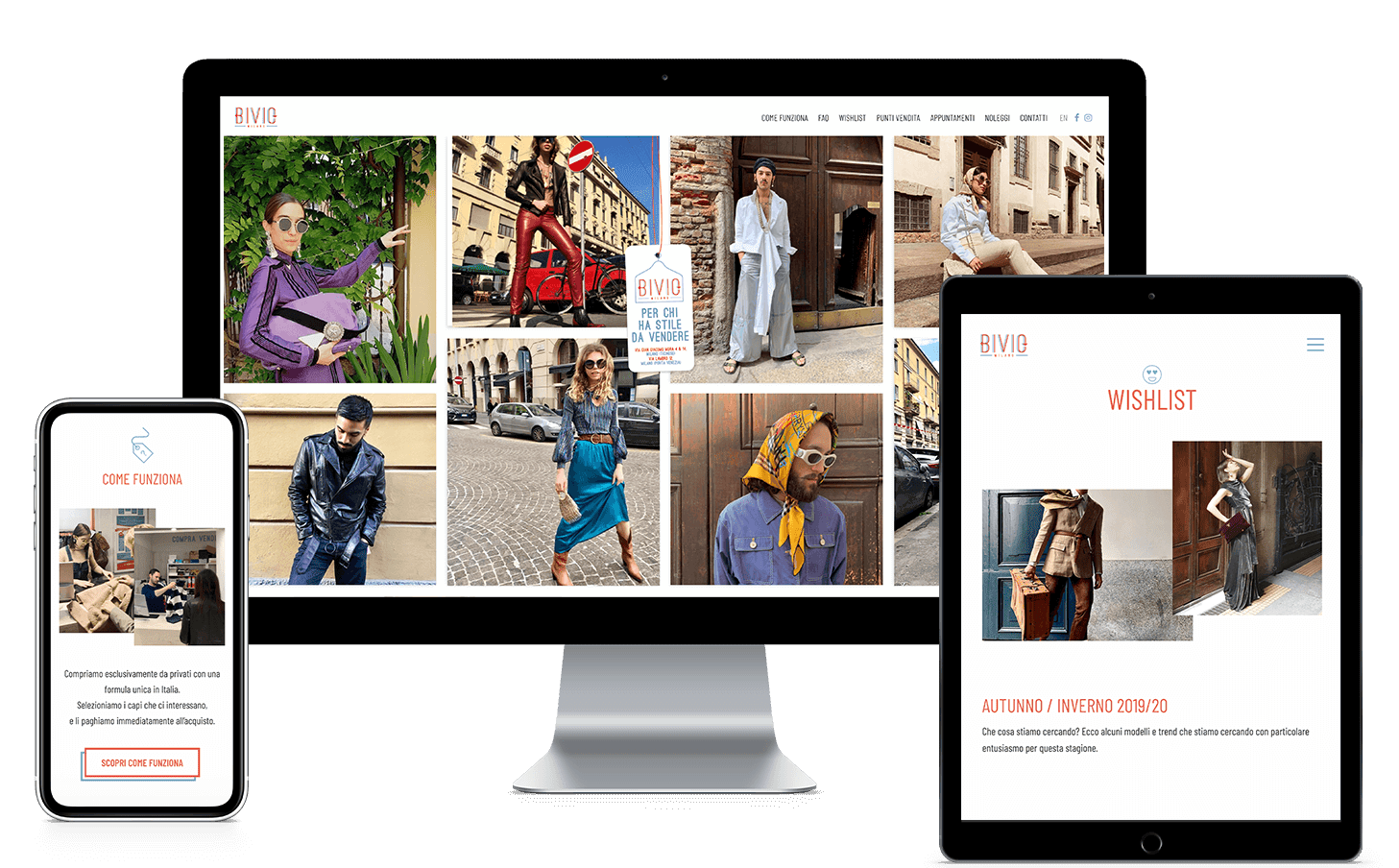 WordPress Bivio Milan e-commerce