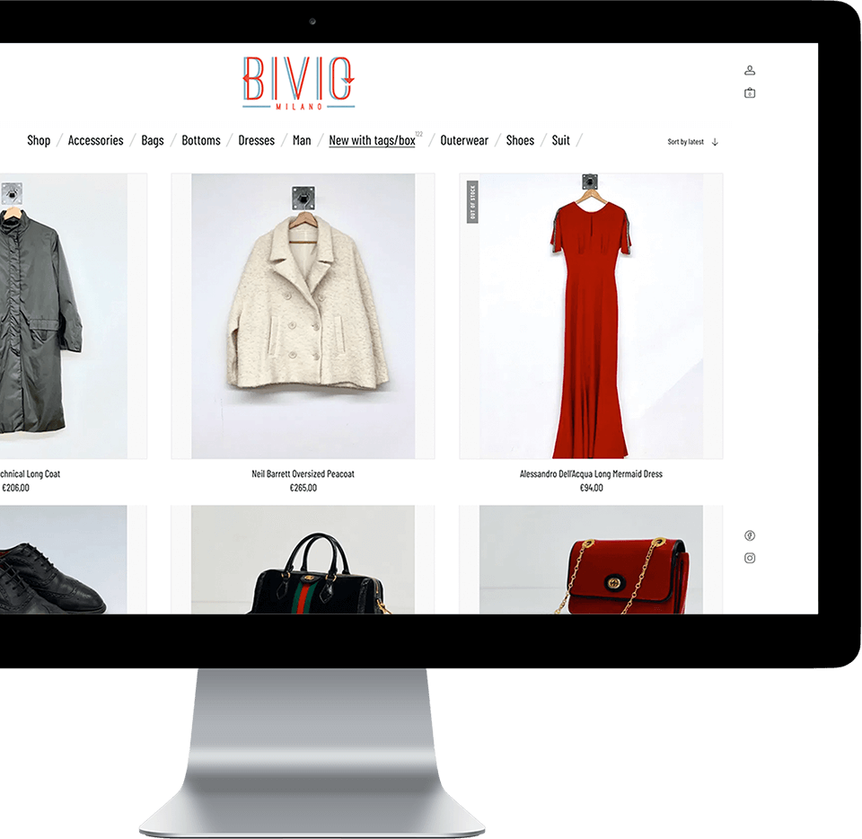 WordPress Bivio Milan e-commerce