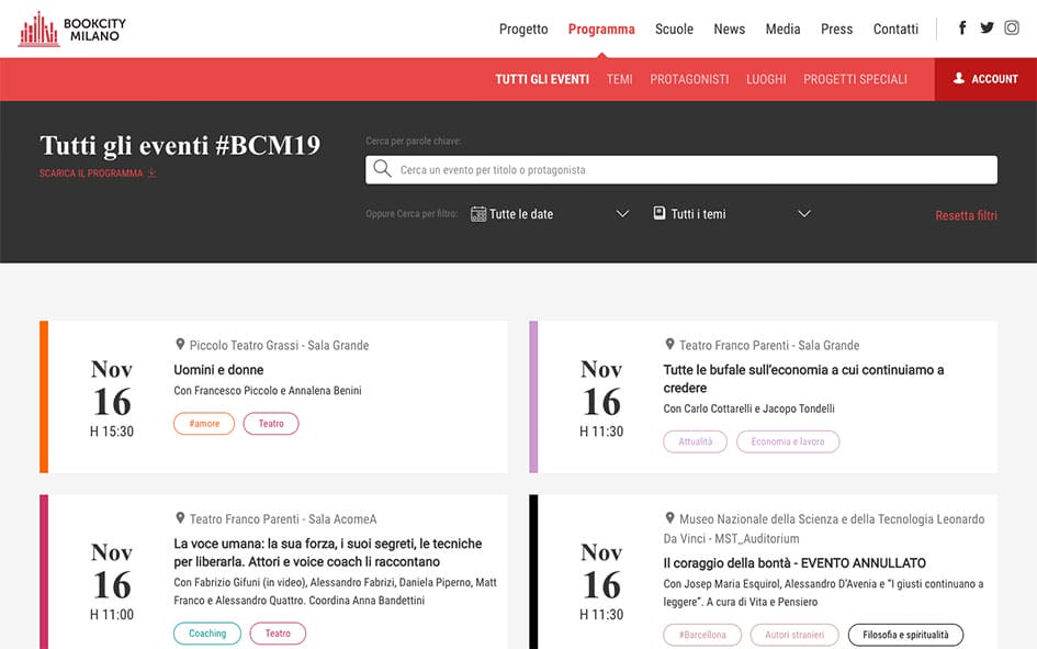 BookCity Milan 2019 BCM events 1