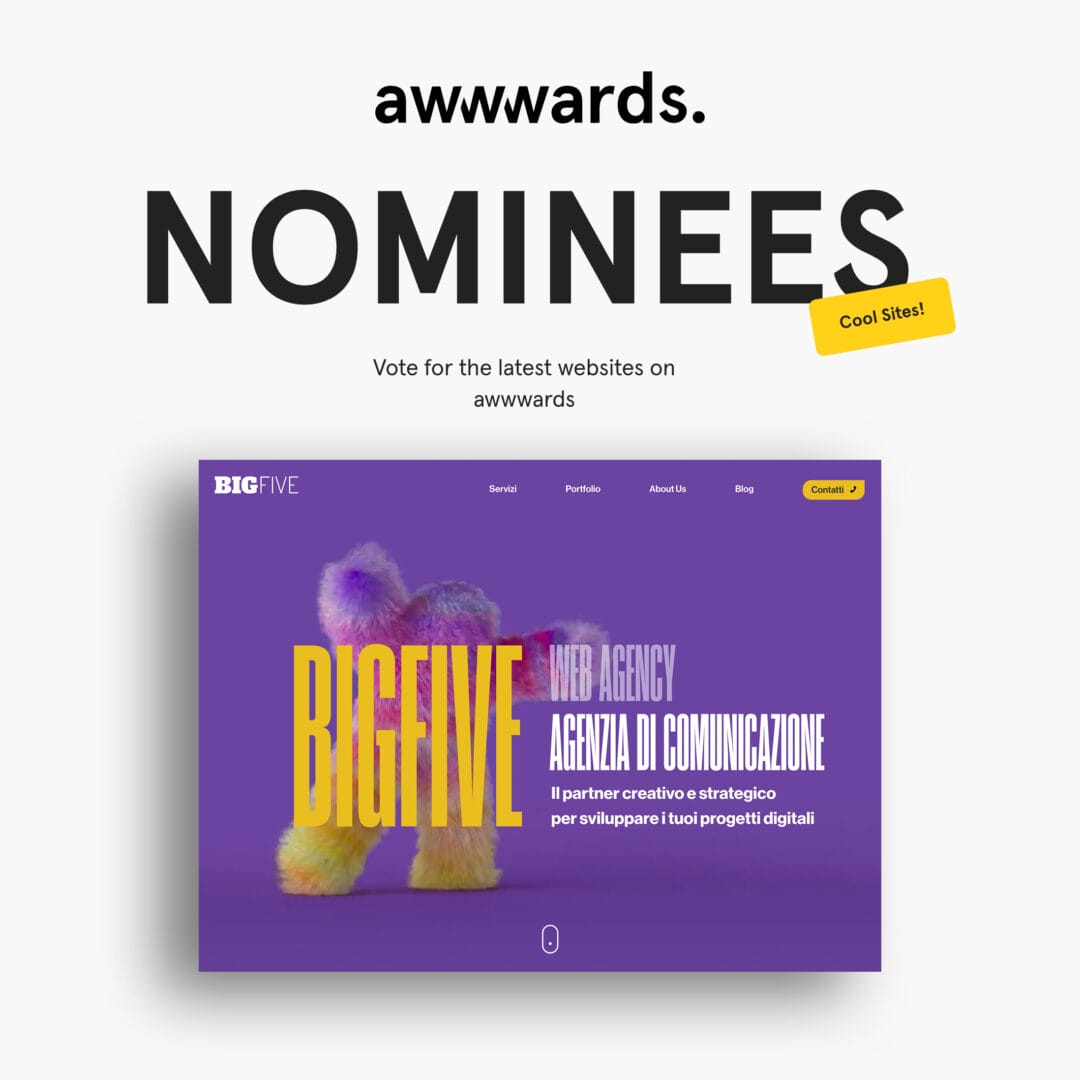 BigFive awarded at the AWWWARDS π awww